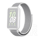 Gigapack Samsung Galaxy Fit 3 pótszíj (egyedi méret, nylon, tépőzáras, légáteresztő) világosszürke