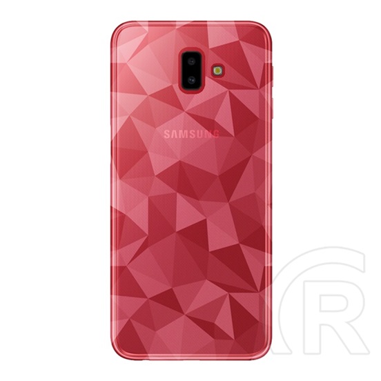 Gigapack Samsung Galaxy J6+ szilikon telefonvédő (3D, gyémánt minta, átlátszó)