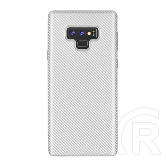 Gigapack Samsung Galaxy Note 9 szilikon telefonvédő (karbon minta, ezüst)