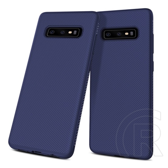 Gigapack Samsung Galaxy S10 (SM-G973) szilikon telefonvédő (közepesen ütésálló sötétkék