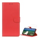 Gigapack Samsung Galaxy S22 5G (SM-S901) tok álló, bőr hatású (flip, asztali tartó funkció, prémium) piros