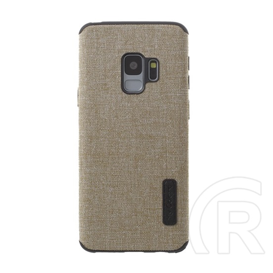 Gigapack Samsung Galaxy S9 (SM-G960) szilikon telefonvédő (textil bevonat) világosbarna