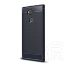 Gigapack Sony Xperia L2 Szilikon telefonvédő (légpárnás sarok, szálcsiszolt, karbon minta, sötétkék)