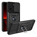 Gigapack Xiaomi 13T Pro defender műanyag telefonvédő (ütésállóság, szilikon belső, tartógyűrű, kameravédő) fekete