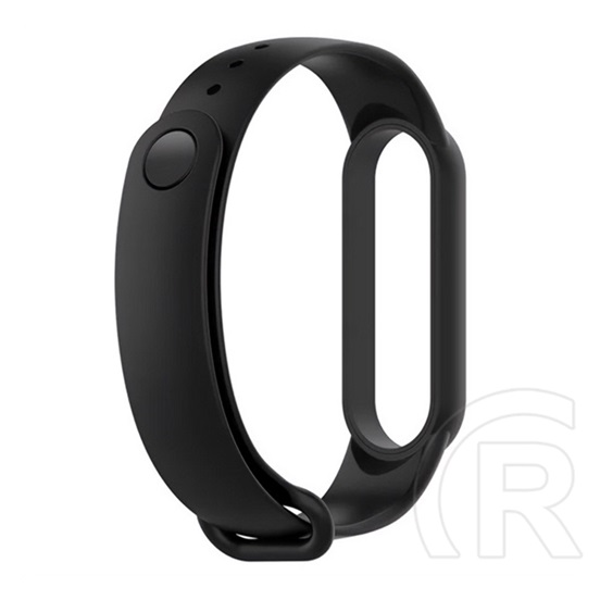 Gigapack Xiaomi Mi Band 6 pótszíj (szilikon, állítható, fekete)