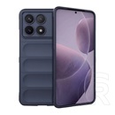 Gigapack Xiaomi Poco F6 Pro szilikon telefonvédő (ütésállóság, kameravédő, 3d) sötétkék