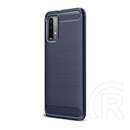 Gigapack Xiaomi Poco M3 szilikon telefonvédő (közepesen ütésálló, légpárnás sarok, szálcsiszolt, karbon minta) sötétkék