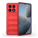 Gigapack Xiaomi Poco X6 Pro 5G szilikon telefonvédő (ütésállóság, kameravédő, 3d) piros