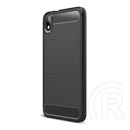 Gigapack Xiaomi Redmi 7A Szilikon telefonvédő (légpárnás sarok, szálcsiszolt, karbon minta, fekete)