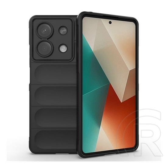 Gigapack Xiaomi Redmi Note 13 5G szilikon telefonvédő (ütésállóság, kameravédő, 3d) fekete