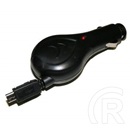 Gigapack felcsévélhető Micro-USB autós töltő 0,5 A (fekete)