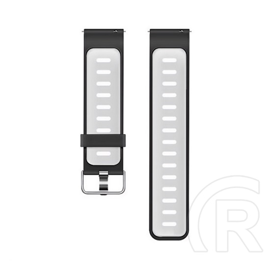 Gigapack pótszíj (univerzális, 22mm, szilikon) fekete/fehér