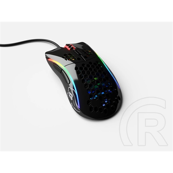 Glorious PC Gaming Race Model D- RGB optikai egér (USB, fényes fekete)