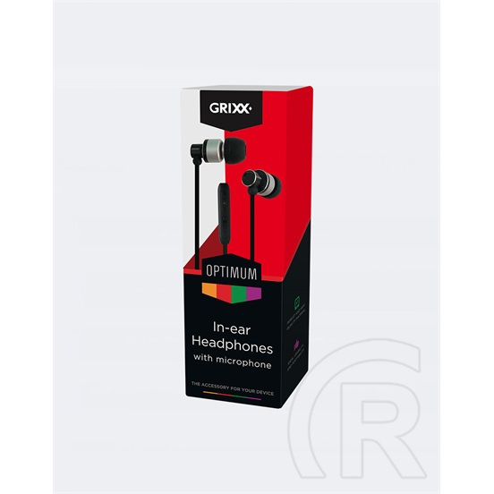 Grixx Optimum In-Ear dinamikus headset (fekete)