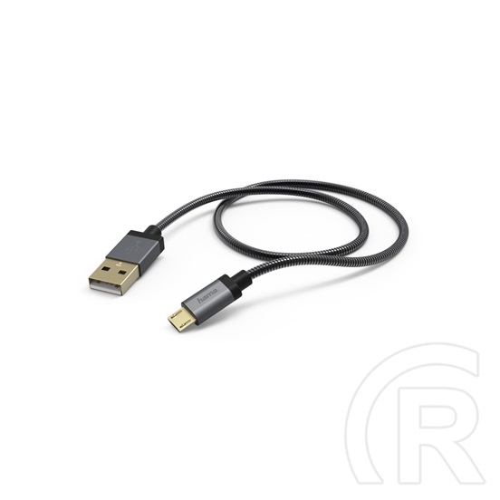 Hama USB 2.0 kábel (A dugó / micro-B dugó, 1,5 m, Elite-Metal)