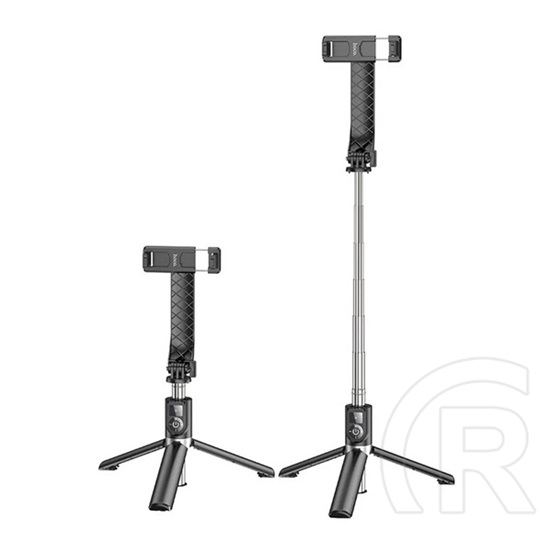 Hoco k20 szelfibot (univerzális, tripod állvány, állítható, bluetooth távkioldó, 98cm, 4.5-7.0" méret) fekete