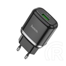 Hoco n3 hálózati töltő usb aljzat (5v / 3000 ma, 18w, qc 3.0, gyorstöltés támogatás) fekete