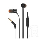 JBL t160 fülhallgató sztereo (3.5mm jack, mikrofon, felvevő gomb, lapos kábel) fekete