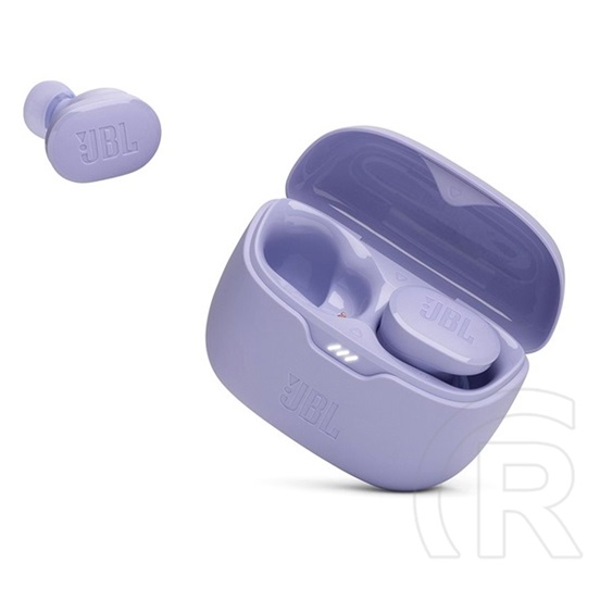 JBL tune buds bluetooth fülhallgató sztereo (v5.3, tws, mikrofon, aktív zajszűrő, ip54 + töltőtok) lila