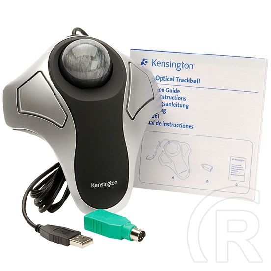 Kensington Orbit Optical Trackball optikai hanyattegér (USB, fekete)