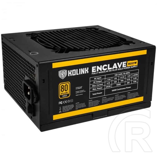 Kolink Enclave tápegység (500 W, 80+ Gold, ATX)