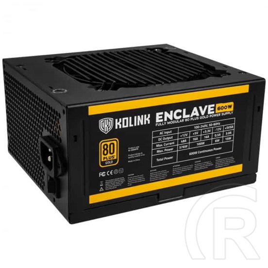 Kolink Enclave tápegység (600 W, 80+ Gold, ATX)