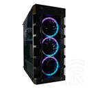 LC Power 709B Solar System X Gaming (ATX, ablakos, fekete)