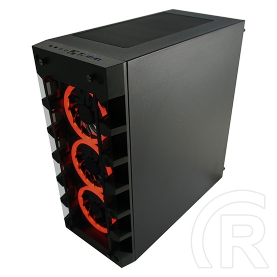 LC Power 709B Solar System X Gaming (ATX, ablakos, fekete)