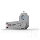 Lindy USB-A port blocker kulcs, kék