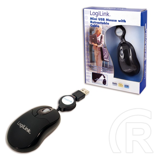 LogiLink ID0016 Mini optikai egér (USB, fekete)