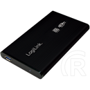 LogiLink külső ház Alu (2,5", SATA, USB 3.0, fekete)