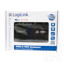 LogiLink külső ház Alu (2,5", SATA, USB 3.0, fekete)