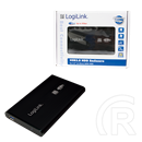 LogiLink külső ház Alu (2,5", SATA, USB 3.0, fekete)