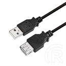 Logilink USB 2.0 hosszabbító kábel (A-A, 2 m, fekete)