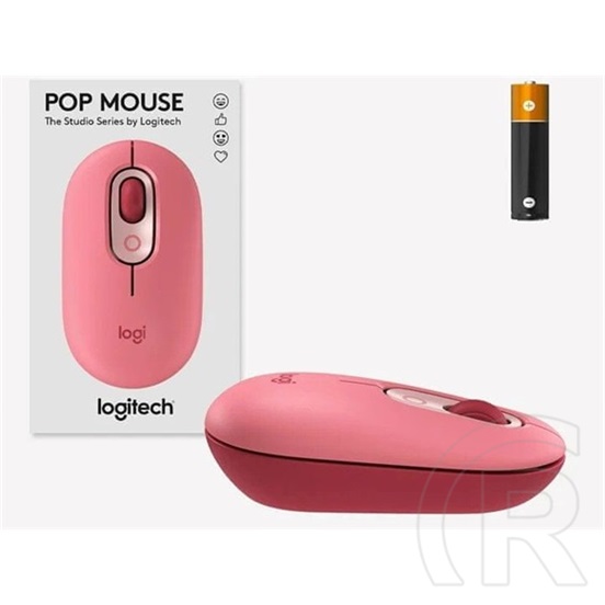 Logitech POP cordless optikai egér (Bluetooth, Lavender, hangulatjel gomb)