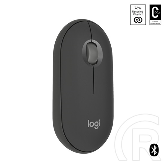 Logitech Pebble 2 M350s cordless optikai egér (Bluetooth, grafit)