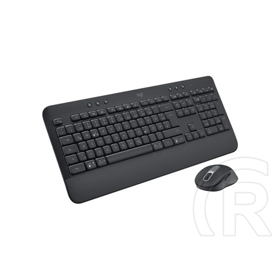 Logitech Signature MK650 vezeték nélküli billentyűzet és egér (német, USB, grafit)