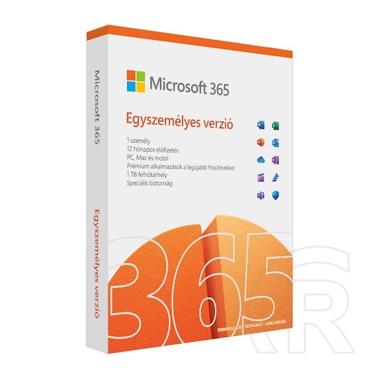 MS Office 365 Personal (magyar, 1 felh., 1 év)