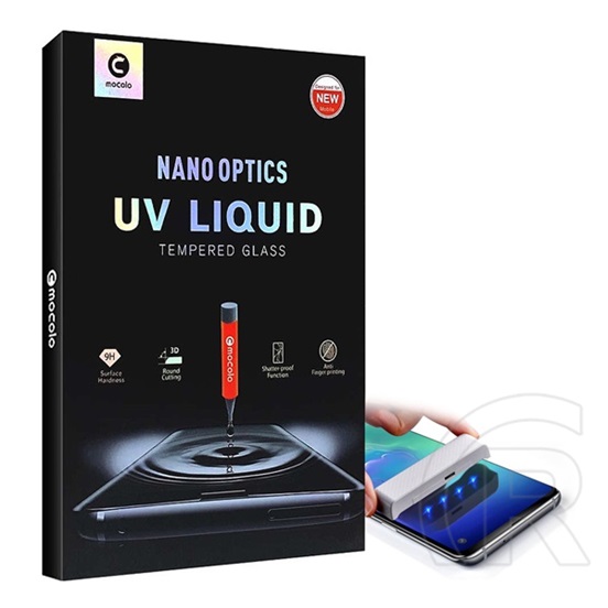 Mocolo Honor Magic6 Lite 5G uv liquid képernyővédő üveg (3d, 0.3mm, 9h + uv lámpa) átlátszó