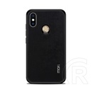 Mofi Bright Shield Xiaomi Mi 8 SE tok (szilikon keret, textil hátlap, fekete)