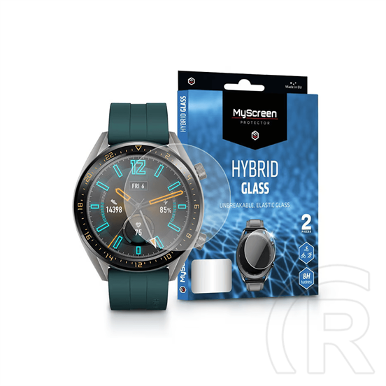 MyScreen Protector Hybrid Glass fólia (Huawei Watch GT Active, 2 db/csomag, átlátszó)