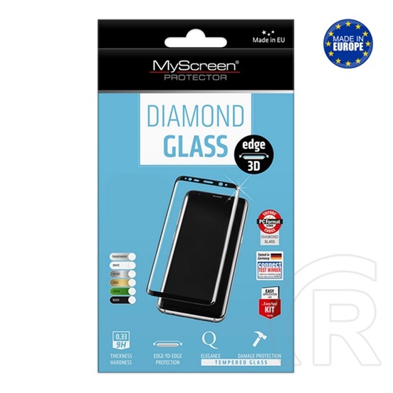 Myscreen Honor 200 Pro diamond glass edge képernyővédő üveg (3d, 0.33mm, 9h) fekete