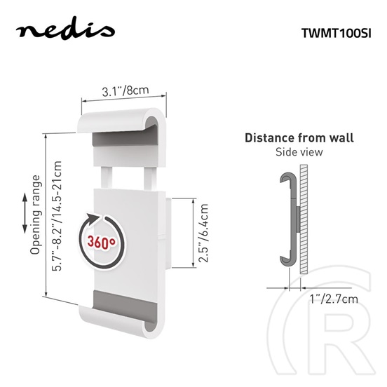 Nedis tablet tartó (8-12")