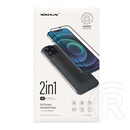 Nillkin Apple iPhone 14 Pro képernyővédő üveg 2in1 (3d full cover, íves, karcálló, 0.33mm, 9h + kameravédő fólia) fekete
