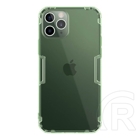 Nillkin Nature Apple iPhone 12 Pro szilikon telefonvédő (közepesen ütésálló, 0.6 mm, ultravékony) sötétzöld