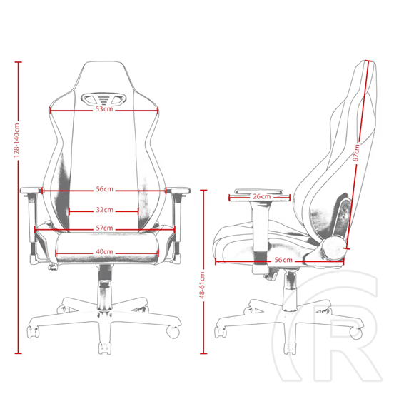 Nitro Concepts S300 Inferno Red szék