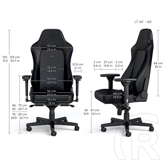 Noblechairs HERO szék (fekete-kék)