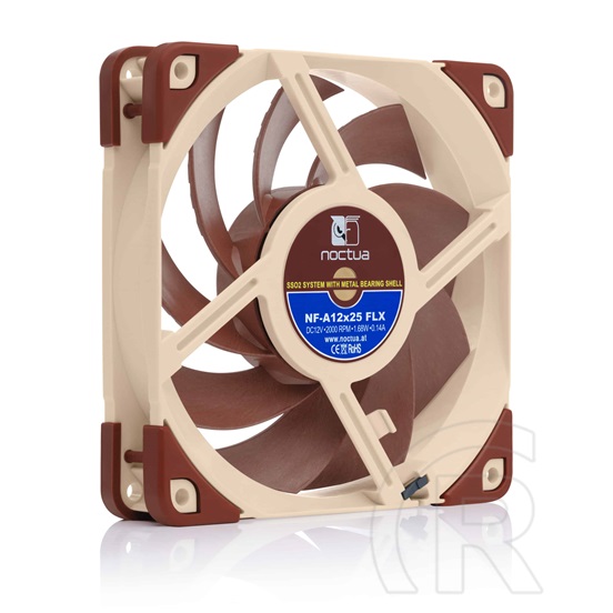 Noctua NF-A12x25 FLX Hűtő ventilátor (120 mm, 1350-2000 rpm, 14,2 dB - 22,6 dB)