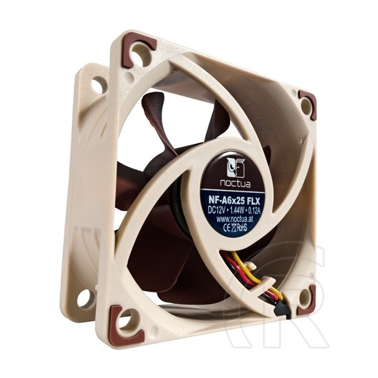 Noctua NF-A6x25 FLX hűtő ventilátor (60 mm, 1600-3000 rpm, 8,2-19,3 dB)