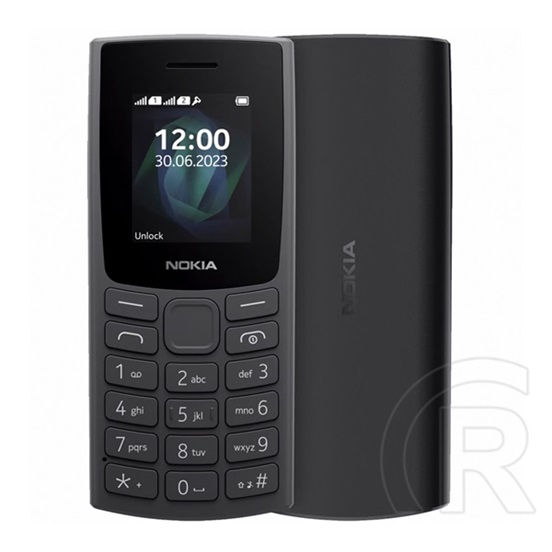 Nokia 105 (2023) mobiltelefon (Dual-SIM, fekete)